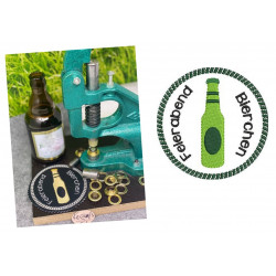 Stickdatei ITH - Untersetzer Feierabend Bierchen